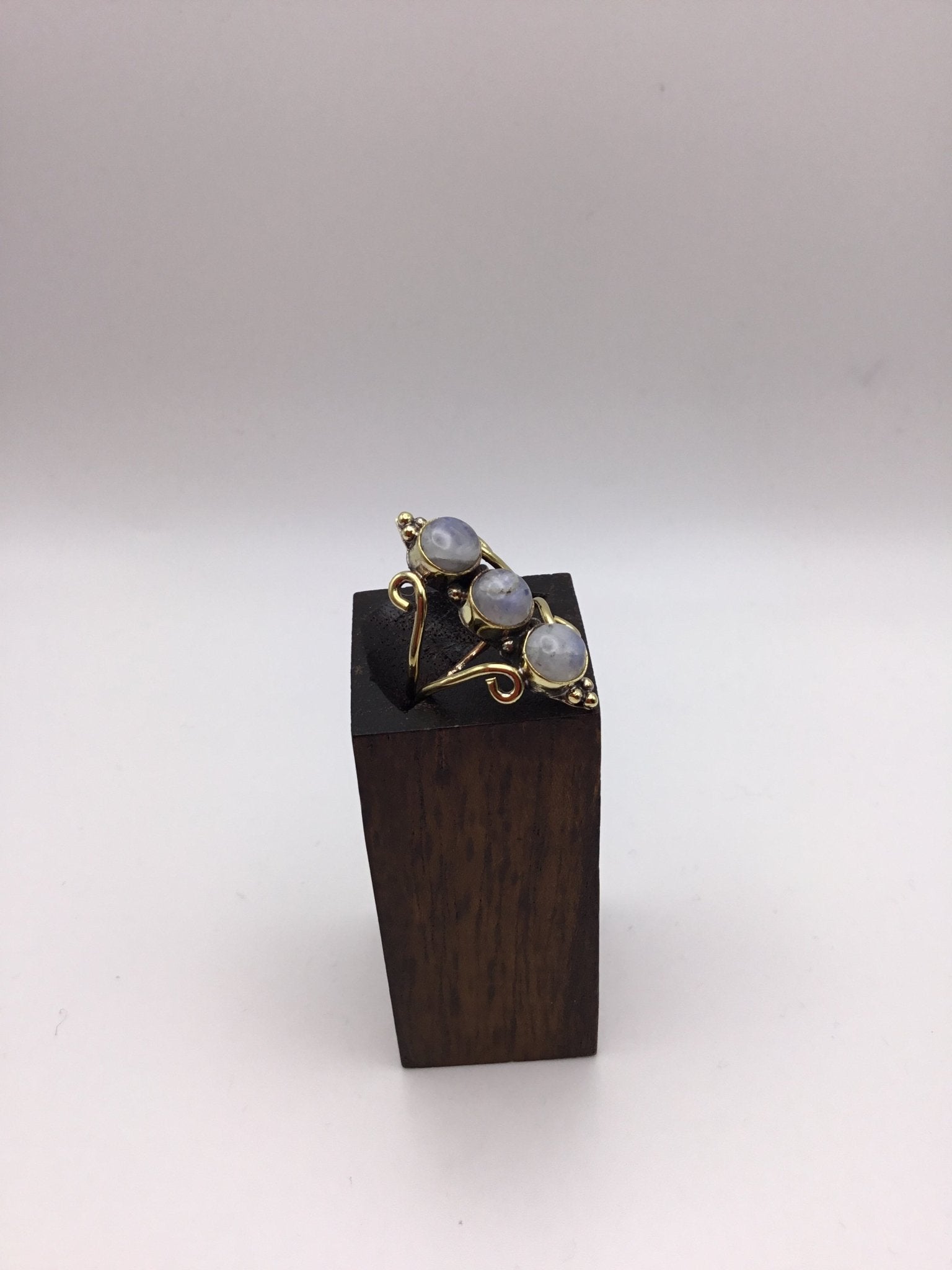 Triple Moonstone Ring - Violet Elizabeth - Jewellery