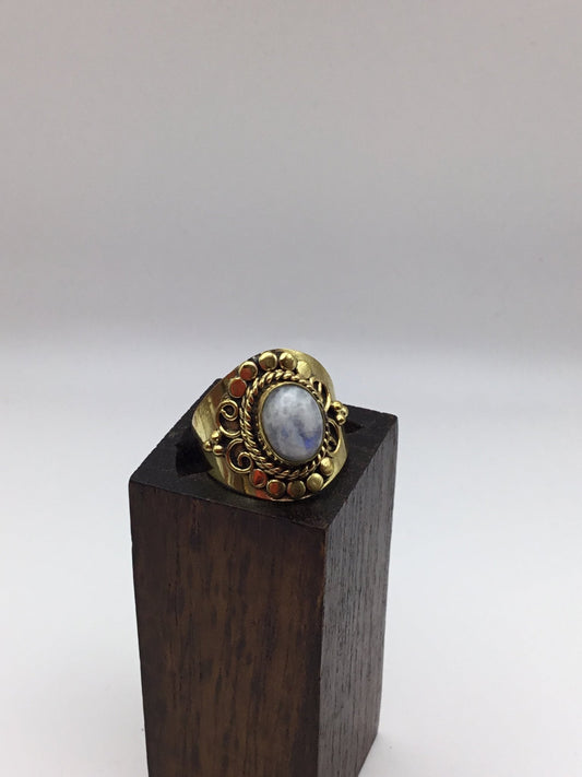 Vintage Look Indian Brass: Various Stones - Violet Elizabeth - Jewellery