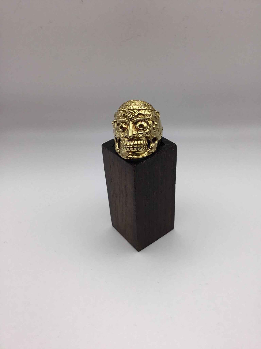 Warrior Skull Brass Ring