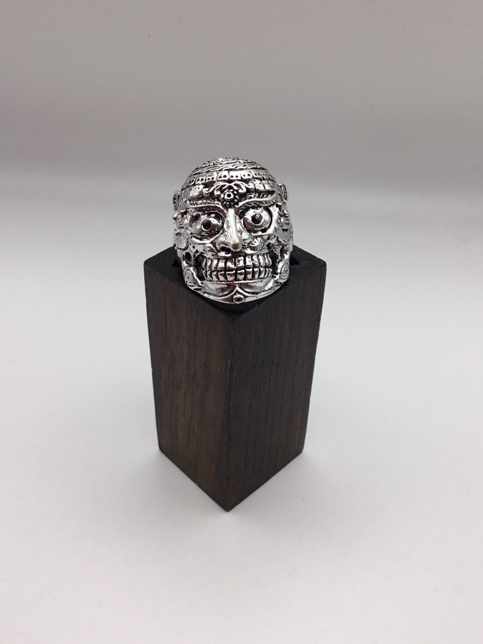 Warrior Skull Brass Ring - Violet Elizabeth - Jewellery