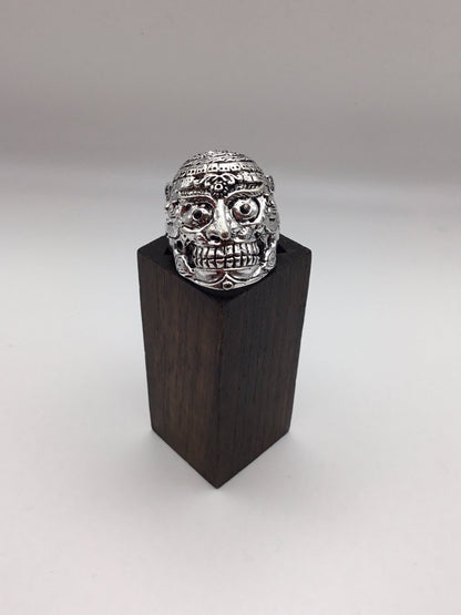 Warrior Skull Brass Ring - Violet Elizabeth - Jewellery