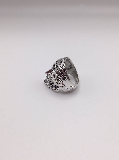 Warrior Skull Brass Ring - Violet Elizabeth - Jewellery