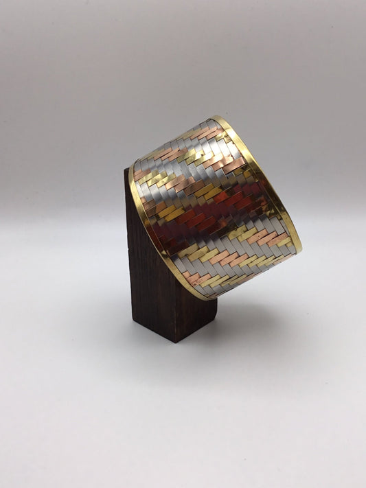 Woven Dreams Brass Cuff - Violet Elizabeth - 